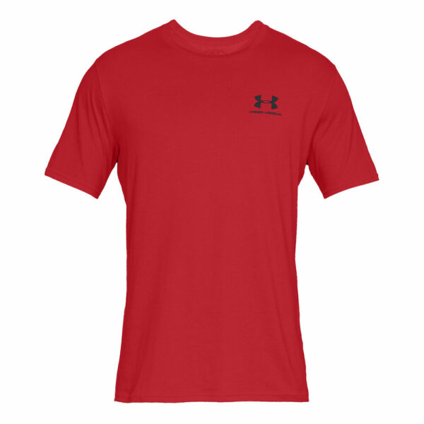 Under Armour Sportstyle Left Chest T-Shirt Herren - Rot, Schwarz, Größe S