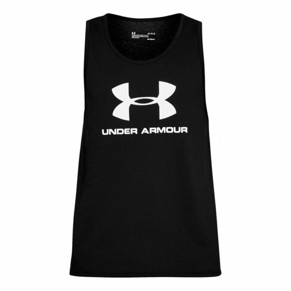 Under Armour Sportstyle Logo Tank-Top Herren - Schwarz, Dunkelgrau, Größe XL