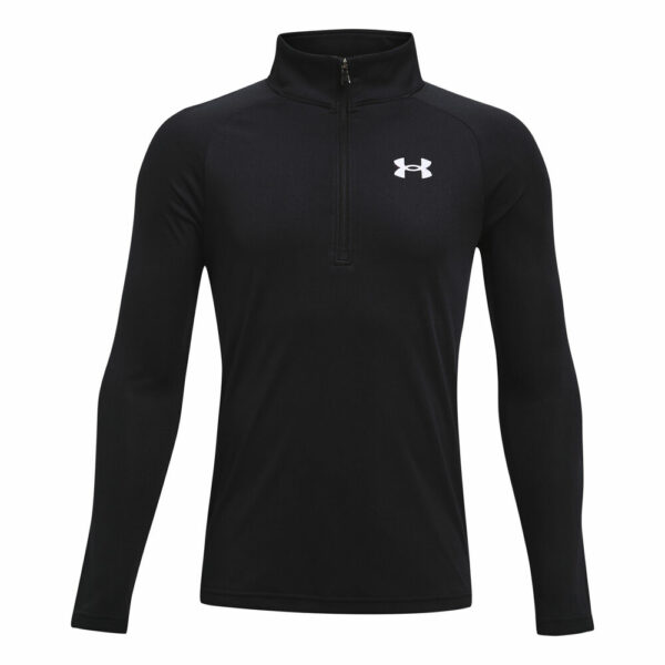 Under Armour Tech 2.0 1/2 Zip Longsleeve Jungen - Schwarz, Größe M