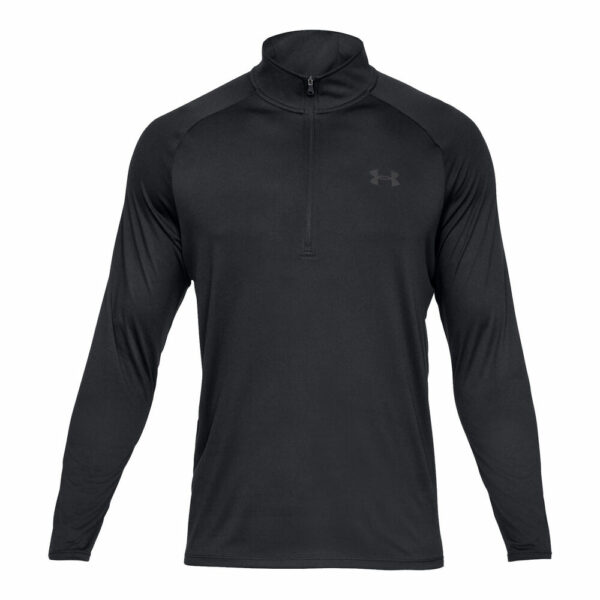 Under Armour Tech 2.0 Half-Zip Longsleeve Herren - Schwarz, Dunkelgrau, Größe XXL