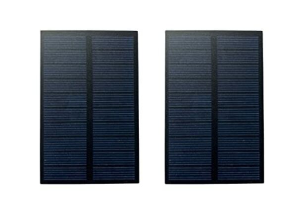 Villageboom (2-Pack) DIY 1 Watt 5 Volt Solarpanel - Baue deine eigene Solarenergiequelle! Effiziente Solarenergie für unterwegs