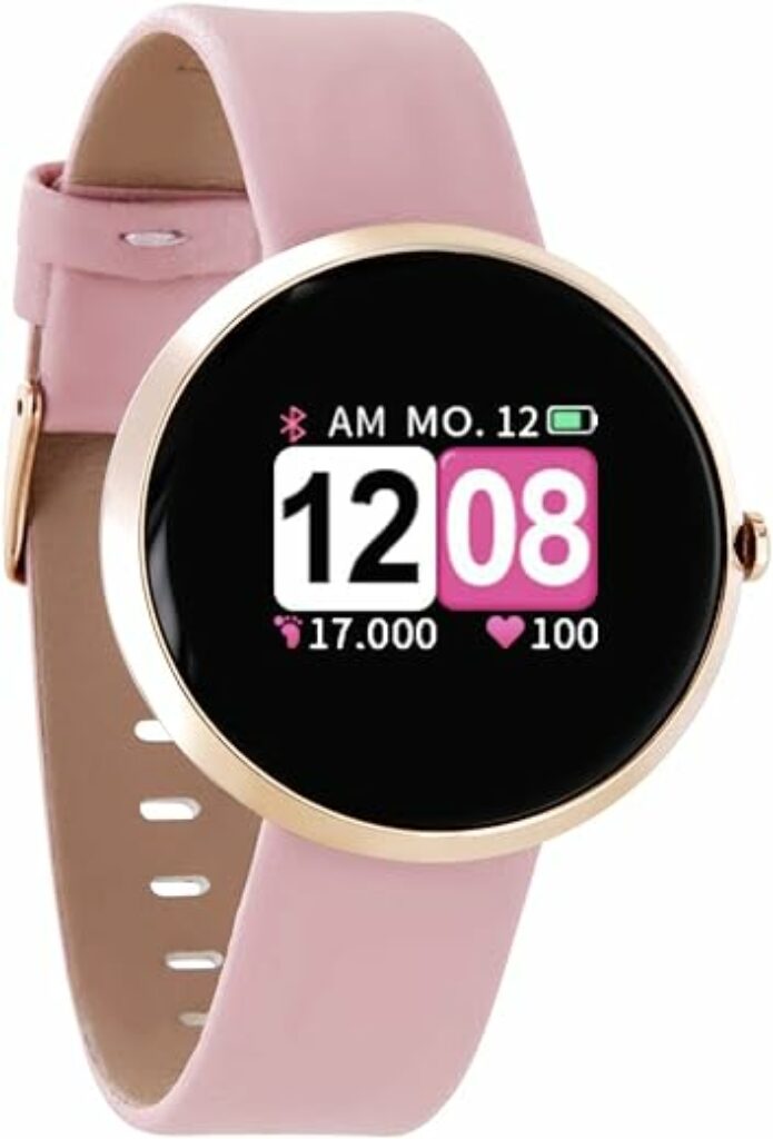 X-WATCH 54036 SIONA Color FIT Farb-TFT Damen Smartwatch, Activity Tracker für Android und Apple iOS Rose Gold