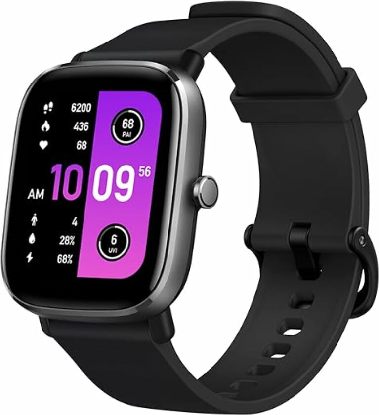 Amazfit Smartwatch GTS 2 Mini Fitness Uhr 1.55 Zoll AMOLED Display, GPS Aktivitätstracker, Alexa, 5 ATM, Überwachung der Herzfrequenz, SpO2 für Damen Herren