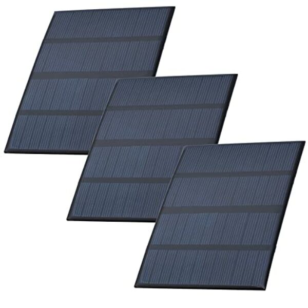 AZDelivery Kit Module Kit Polysilizium Mini Solarpanel 5V 1,5W Small Solar Panel Portable Cell System zum Laden von Batterien, Handys in wasserdichtem Harz gekapselt