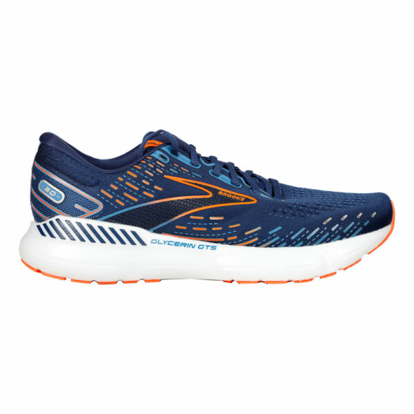 Brooks Glycerin GTS 20 Stabilitätsschuh Herren - Dunkelblau, Orange, Größe 42