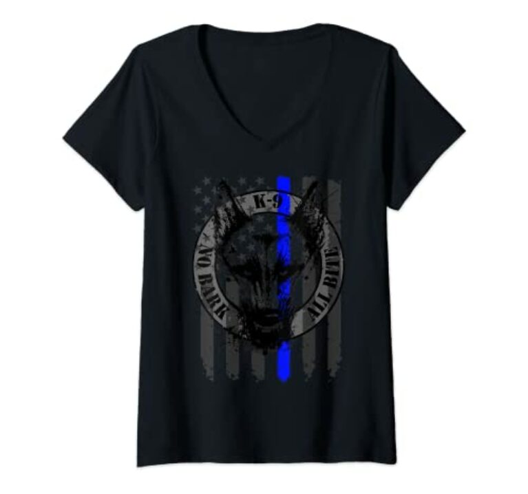 Damen K9 No Bell All Bite T-Shirt mit V-Ausschnitt