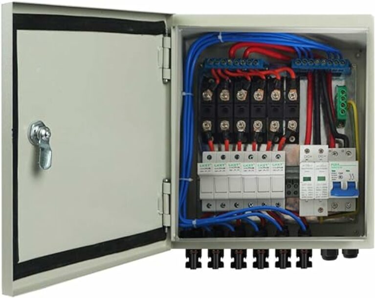 ECO-WORTHY 6-Saitige PV-Kombinationsbox & 63 A Leitungsschutzschalter für Solarpanel-Gitter und Netzunabhängiges Solarstromsystem