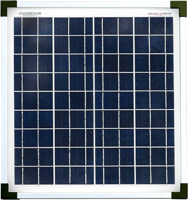 enjoy solar Poly 20W 12V Polykristallines Solarpanel Solarmodul Photovoltaikmodul ideal für Wohnmobil, Gartenhäuse, Boot