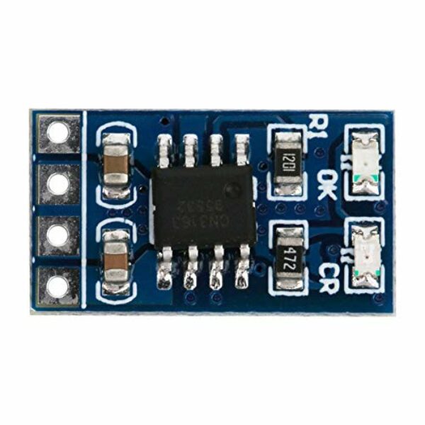 Fafeicy MPPT Solarlademodul, 1A 4,4-6,5 V Eingang 4,2 V Ausgang 18650 LiPo Li-Ionen-Lithium-Batterieladegerät, Einstellbar Solarladeregler-Modul, mit Wärmeregulierungsfunktion (without Pin)