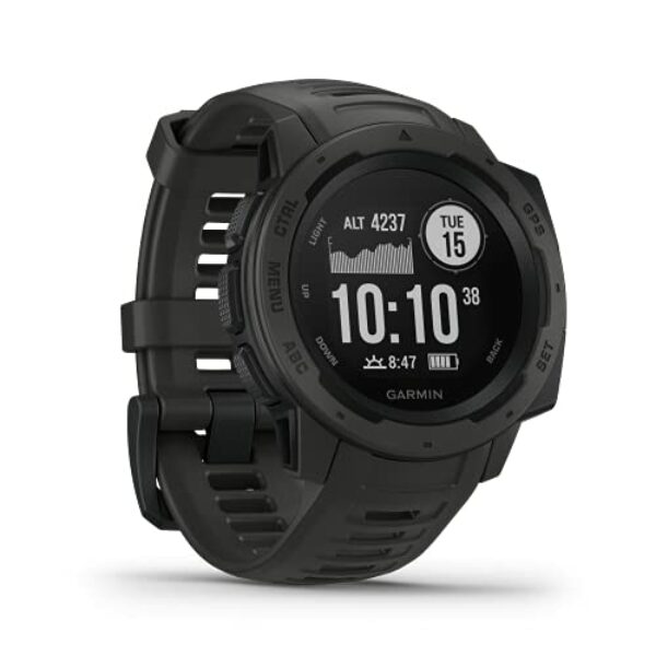 Garmin Instinct - wasserdichte GPS-Smartwatch mit Sport-/Fitnessfunktionen. Herzfrequenzmessung, Fitness Tracker und Smartphone Benachrichtigungen. Viele Modelle zur Auswahl (Generalüberholt)