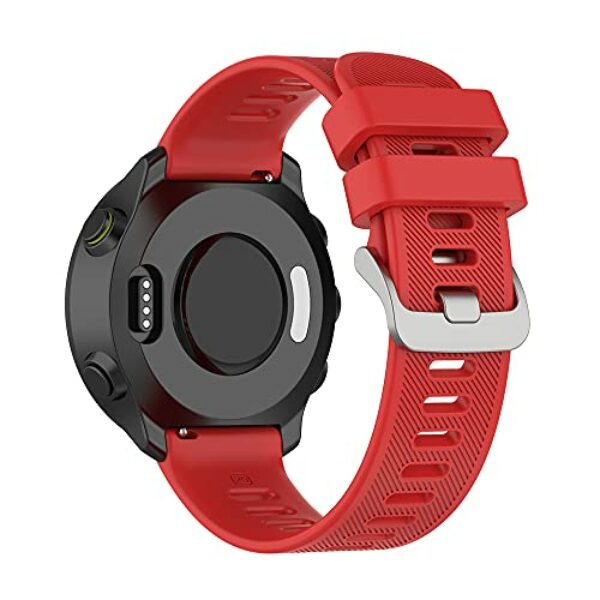 Kompatibel mit Garmin Forerunner55 Bändern, Damen Silikon Uhrenarmband Ersatz Zubehör für Garmin Forerunner 55 GPS Running Smartwatch,