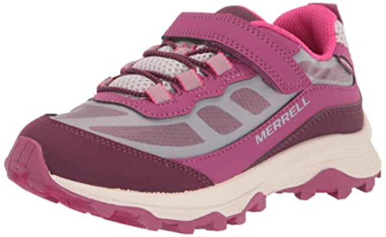 Merrell Moab Speed Low A/C WTRPF Wanderschuh, Grey/Berry, 33 EU