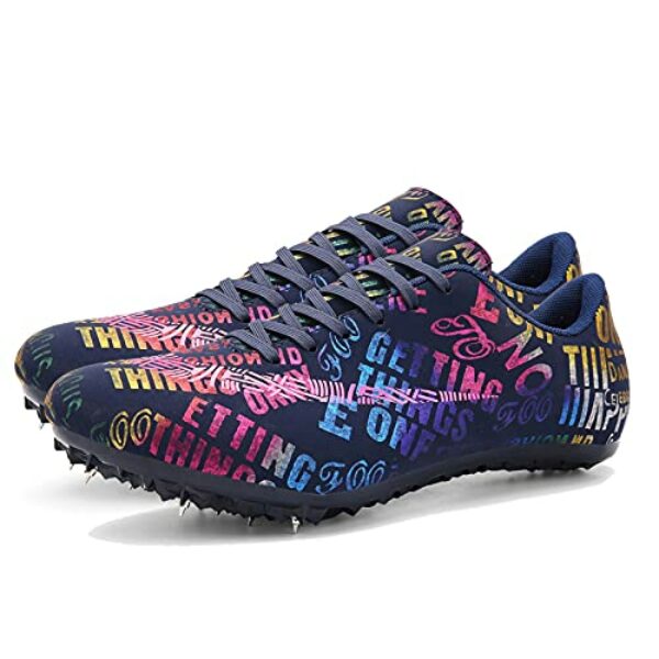 Männer Frauen Laufschuhe Trainingsschuhe Leichtathletik Sprint Spikes Männliche Leichte Trainingsschuh Lace Up Atmungsaktive Turnschuhe Spike-Schuhe Tragen Geeignet Für Professionelle Sportschuh