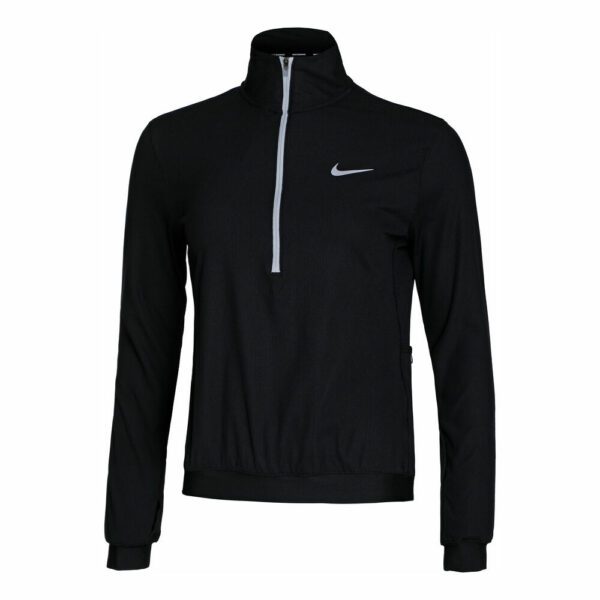 Nike Dri-Fit Element Essential Half-Zip Longsleeve Damen - Schwarz, Größe L