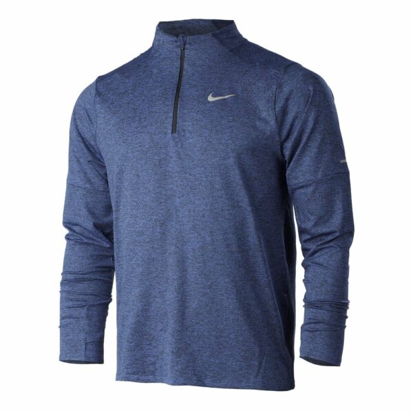 Nike Dri-Fit Element Half-Zip Lauftop Herren - Blau, Größe XL