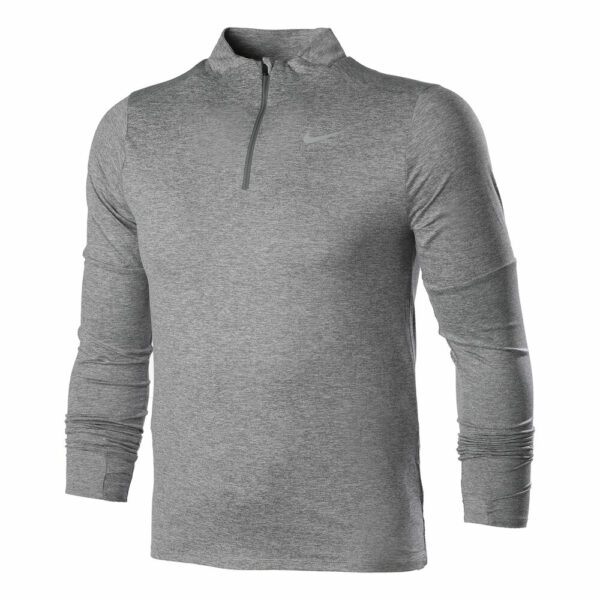 Nike Dri-Fit Element Half-Zip Lauftop Herren - Grau, Größe XL