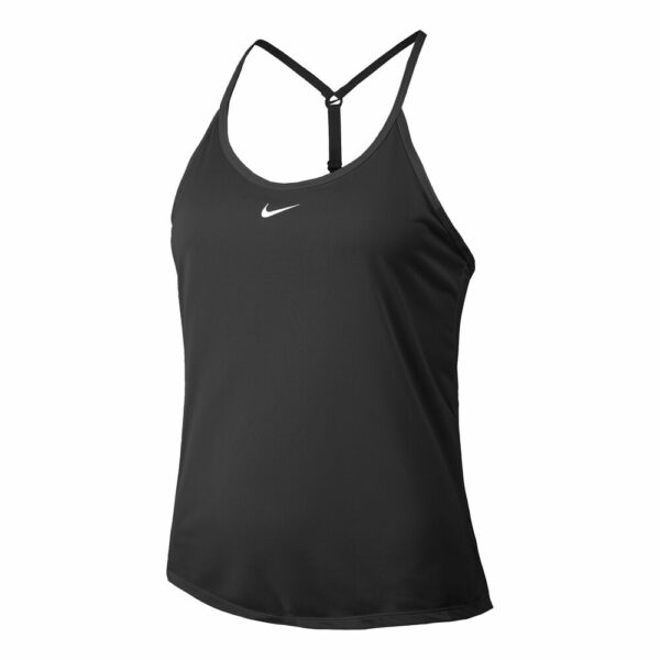 Nike Dri-Fit One Elstka Tank-Top Damen - Schwarz, Weiß, Größe XL