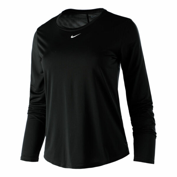 Nike Dri-Fit One Standard Fit Longsleeve Damen - Schwarz, Weiß, Größe M