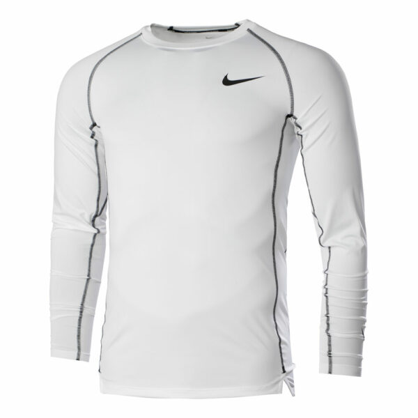 Nike Dri-Fit Pro Tight Longsleeve Herren - Weiß, Schwarz, Größe XL