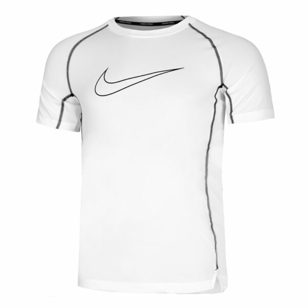 Nike Dri-Fit Pro Tight T-Shirt Herren - Weiß, Schwarz, Größe L