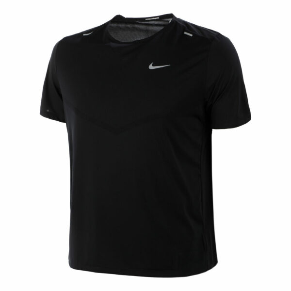 Nike Dri-Fit Rise 365 T-Shirt Herren - Schwarz, Silber, Größe L