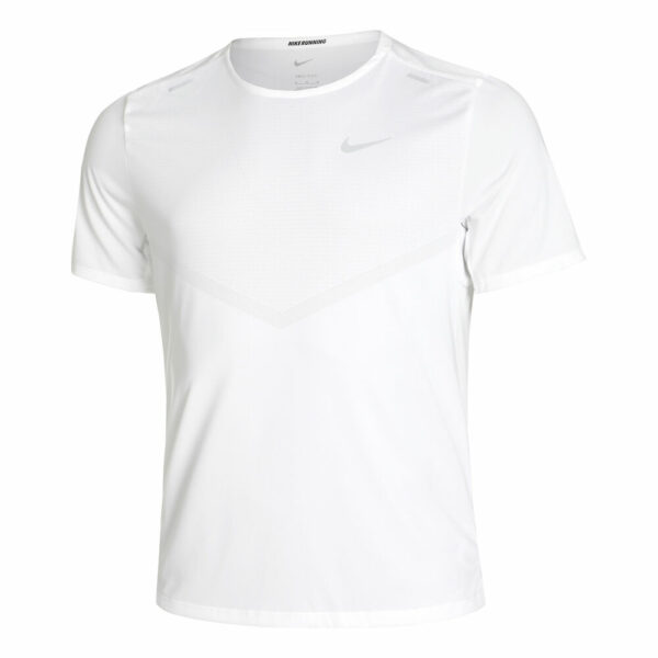 Nike Dri-Fit Rise 365 T-Shirt Herren - Weiß, Silber, Größe XXL