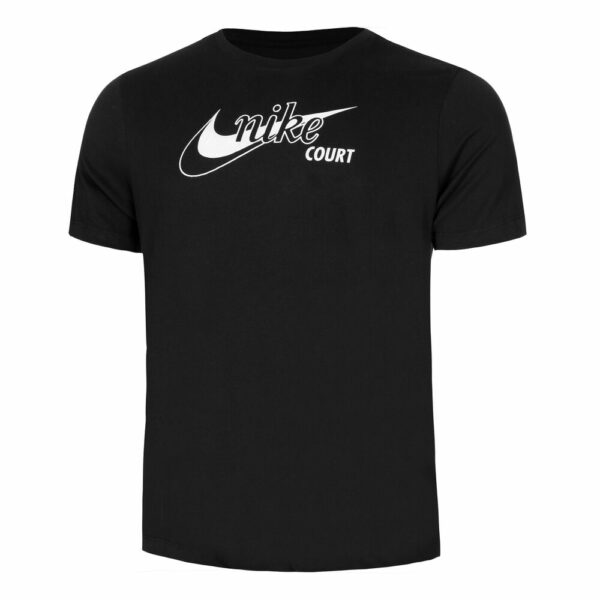 Nike Dri-Fit Swoosh T-Shirt Herren - Schwarz, Weiß, Größe S