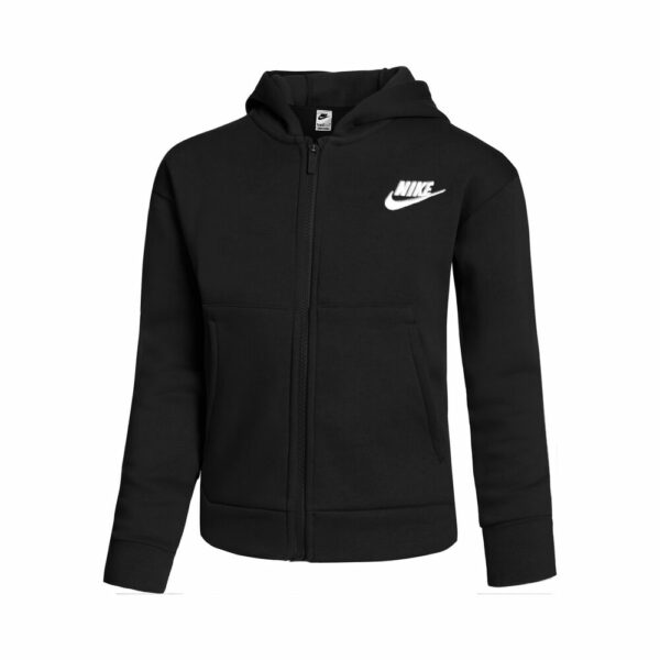 Nike Sportswear Club Fleece Sweatjacke Mädchen - Schwarz, Weiß, Größe S
