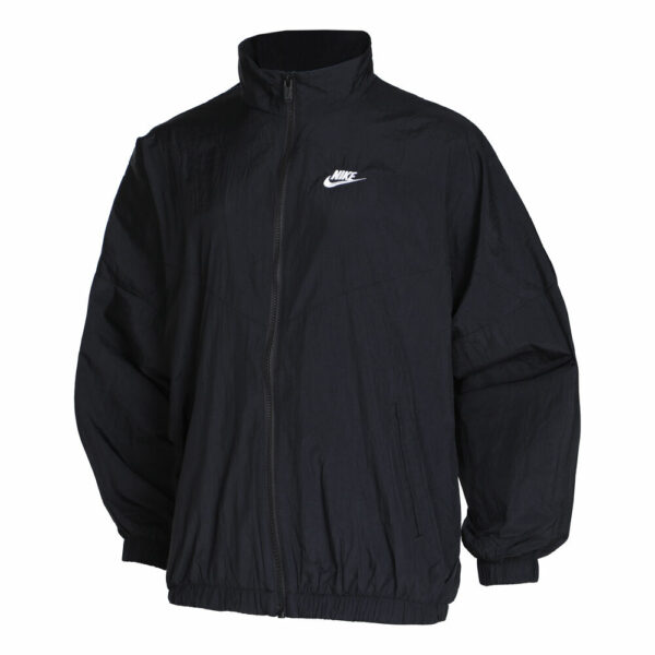 Nike Sportswear Essential WR Woven Trainingsjacke Damen - Schwarz, Größe L