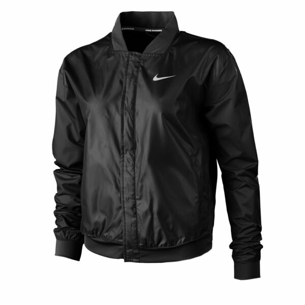 Nike Swoosh Run Jacket Trainingsjacke Damen - Schwarz, Größe L