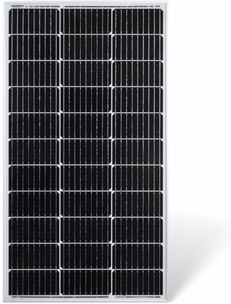 Protron Mono 100W Solarmodul Photovoltaik Monokristallin Solarpanel Solarzelle 100Watt Mono Solar 12V für Wohnmobil, Garten, Boot