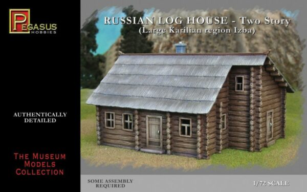 Russian storey log house 1 piece