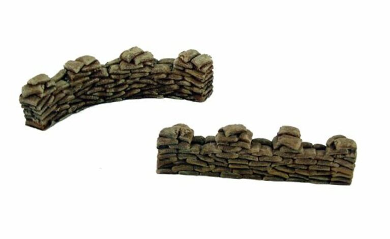 Sandbags 28 mm bemalt