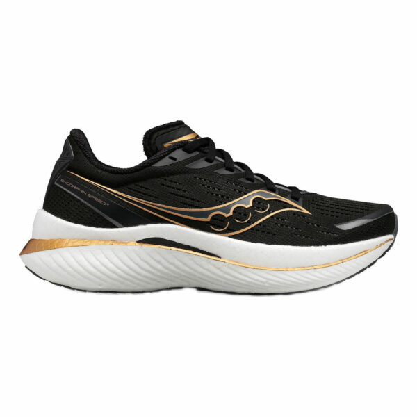 Saucony Endorphin Speed 3 Wettkampfschuh Herren - Schwarz, Gold, Größe 43