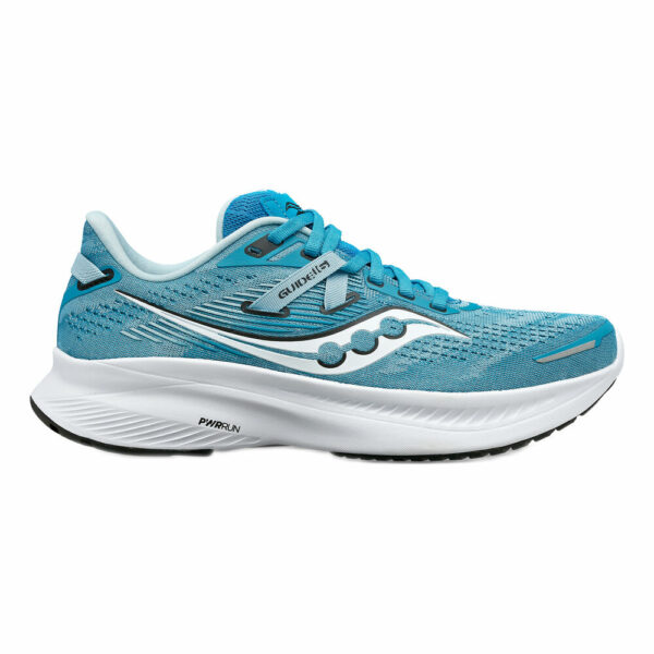 Saucony Guide 16 Stabilitätsschuh Damen - Hellblau, Weiß, Größe 37.5