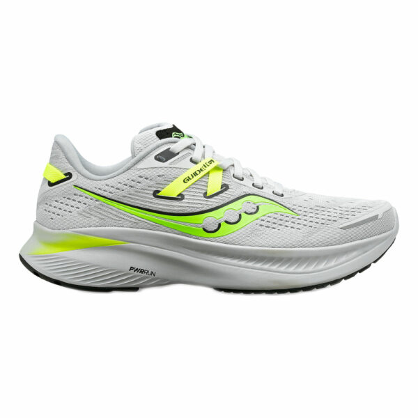 Saucony Guide 16 Stabilitätsschuh Herren - Grau, Neongrün, Größe 41