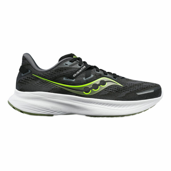 Saucony Guide 16 Stabilitätsschuh Herren - Schwarz, Grün, Größe 42