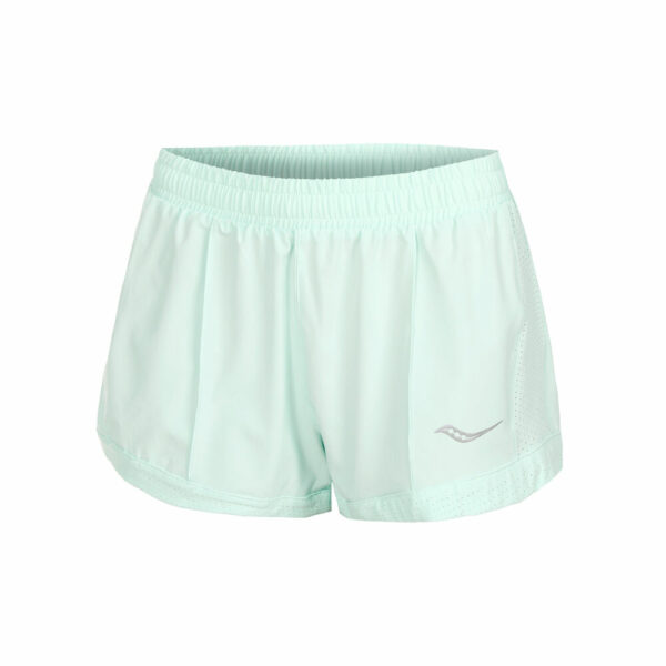 Saucony Outpace 3in Shorts Damen - Blau, Größe L