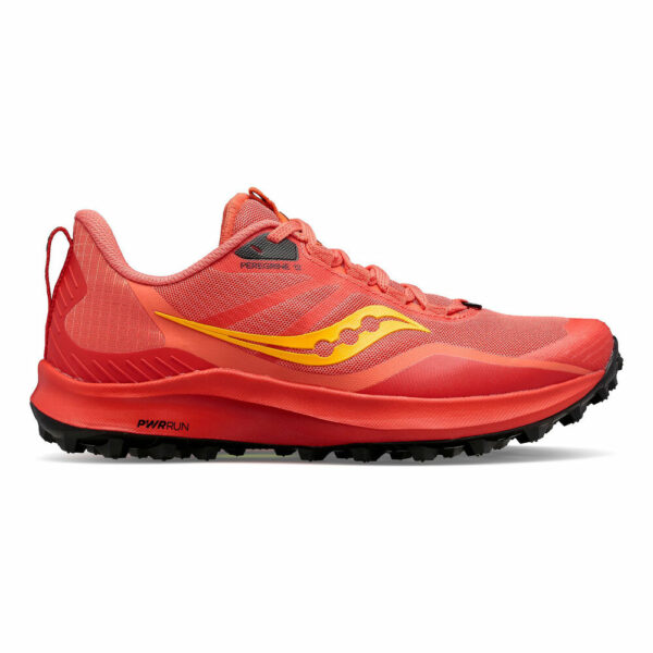 Saucony Peregrine 12 Neutralschuh Damen - Rot, Gelb, Größe 37