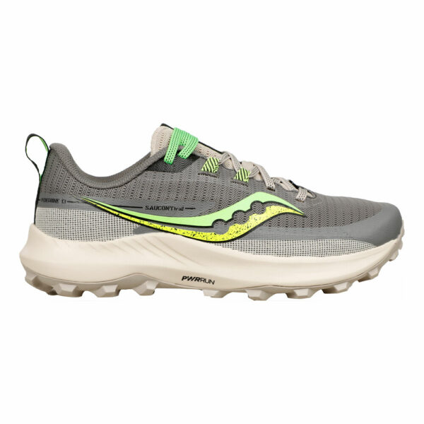 Saucony Peregrine 13 Trailschuh Damen - Grau, Neongrün, Größe 38