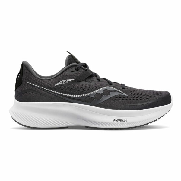 Saucony Ride 15 Neutralschuh Damen - Schwarz, Weiß, Größe 38