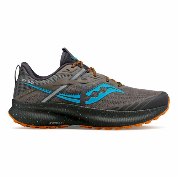 Saucony Ride 15 TR Trailschuh Herren - Grau, Braun, Größe 42.5