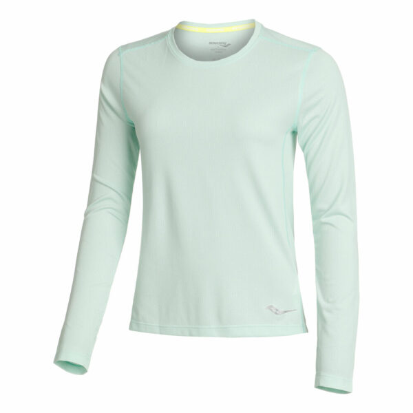 Saucony Stopwatch Longsleeve Damen - Blau, Größe L