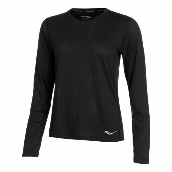 Saucony Stopwatch Longsleeve Damen - Schwarz, Größe M