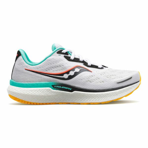 Saucony Triumph 19 Neutralschuh Damen - Weiß, Blau, Größe 37