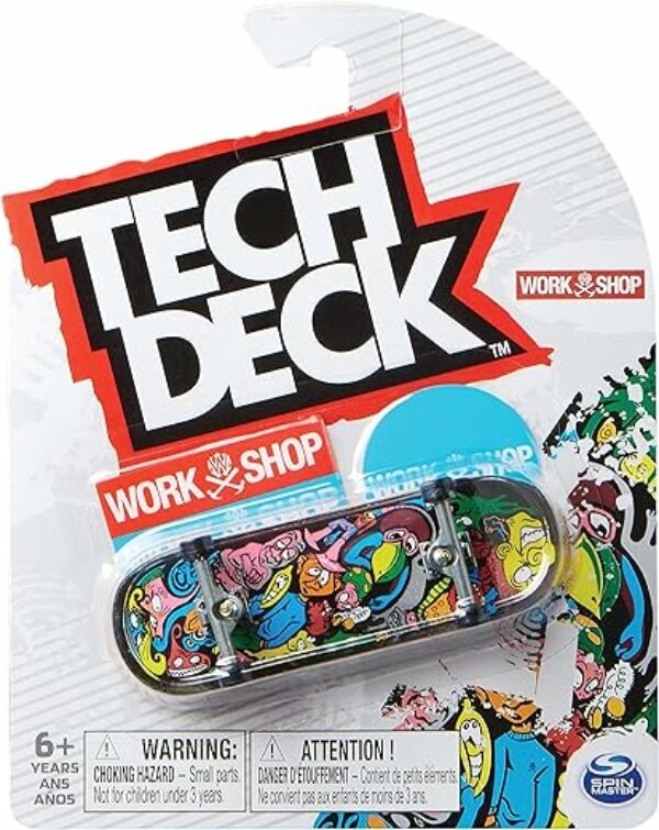 Tech Deck Fingerboard - 1 Finger-Skateboard mit original Skateboard-Design - Verschiedene Grafiken - Coole Fingerboards für echte Skater ab 6 Jahren, Zufallsauswahl