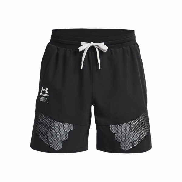 Under Armour Armourprint Woven Shorts Herren - Schwarz, Silber, Größe S