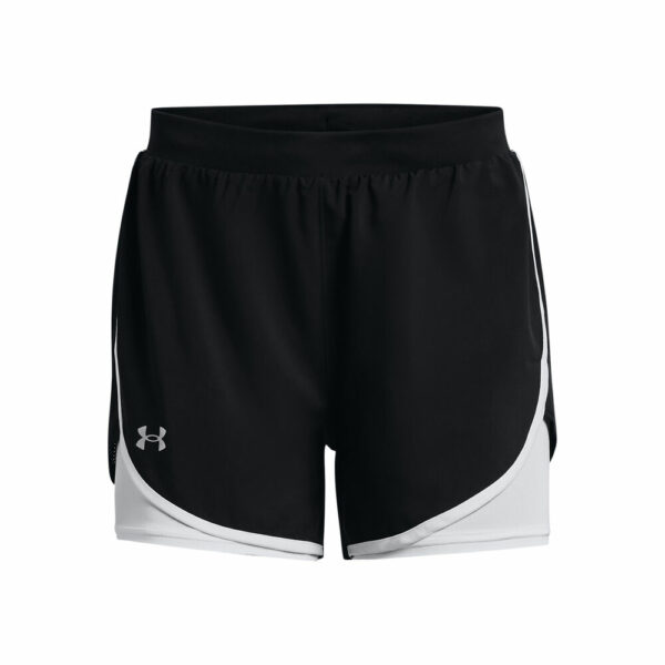 Under Armour Fly-By Elite 2in1 Shorts Damen - Schwarz, Weiß, Größe L