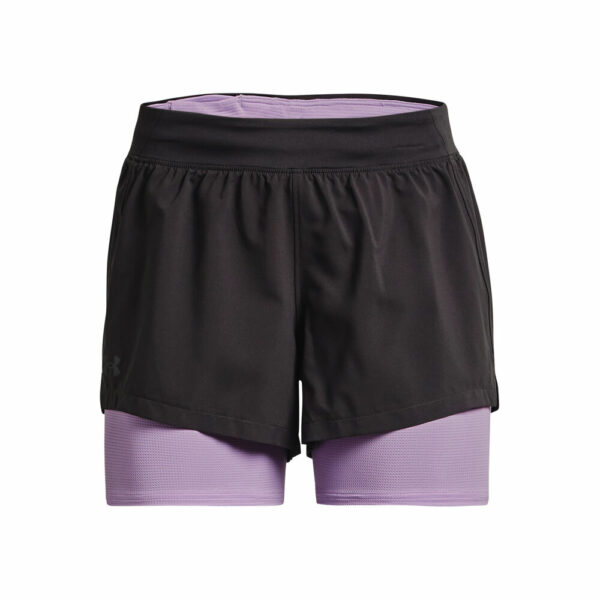 Under Armour Iso-Chil 2in1 Shorts Damen - Grau, Größe L