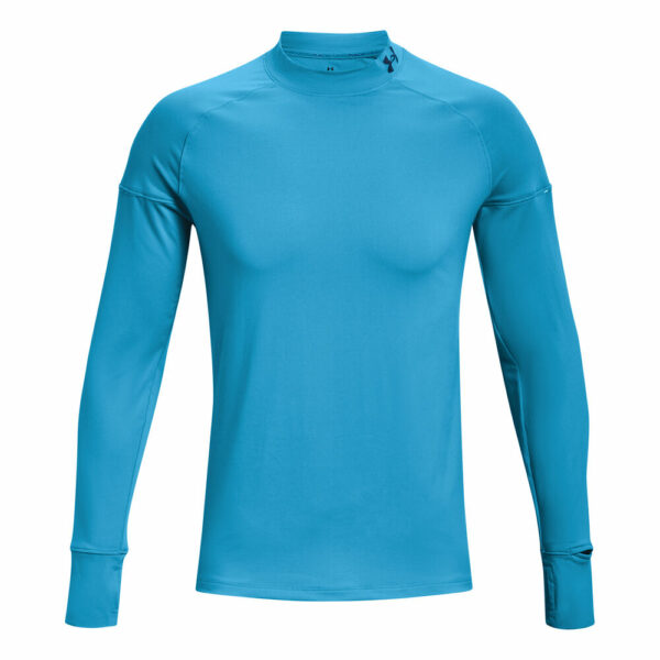 Under Armour Outrun The Cold Funnel Longsleeve Herren - Blau, Größe XXL